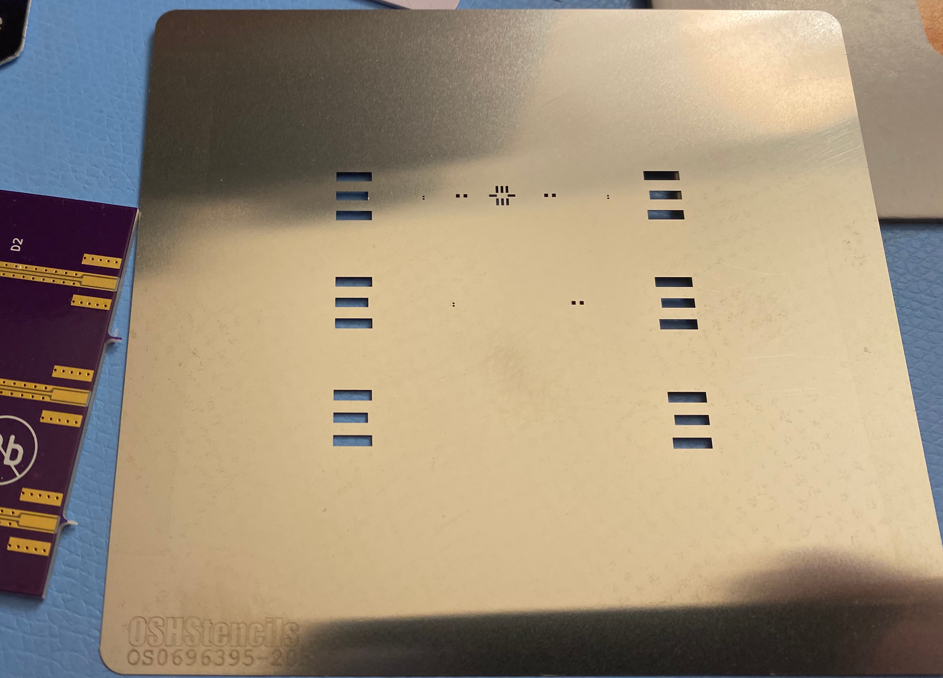 Solder paste stencil from OSH Stencils