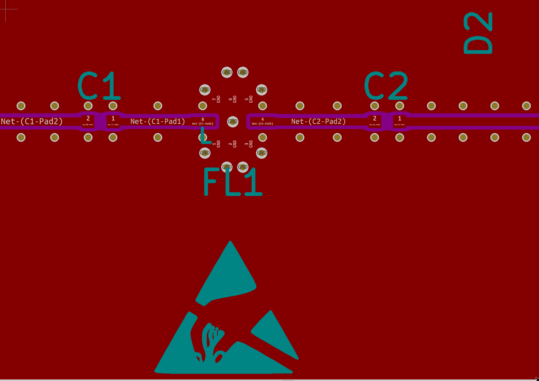 Detail around the low-pass filter